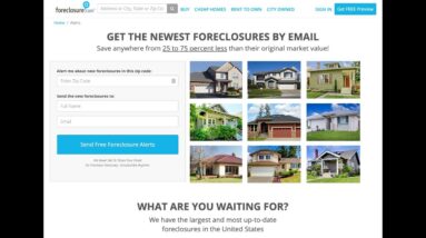 How to set up free email alerts for new listings on foreclosure.com