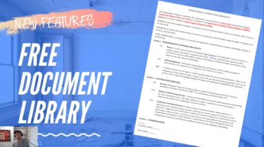 New Document Library (Business Plans, Contractor Agreements & More)!