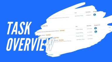 New Task Overview Widget